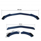 ΔΙΑΚΟΣΜΗΤΙΚΟ SPOILER ΠΡΟΦΥΛΑΚΤΗΡΑ LIP SPLITTER CARBON LOOK 3ΤΕΜ. Προστασία Προφυλακτήρα americat.gr