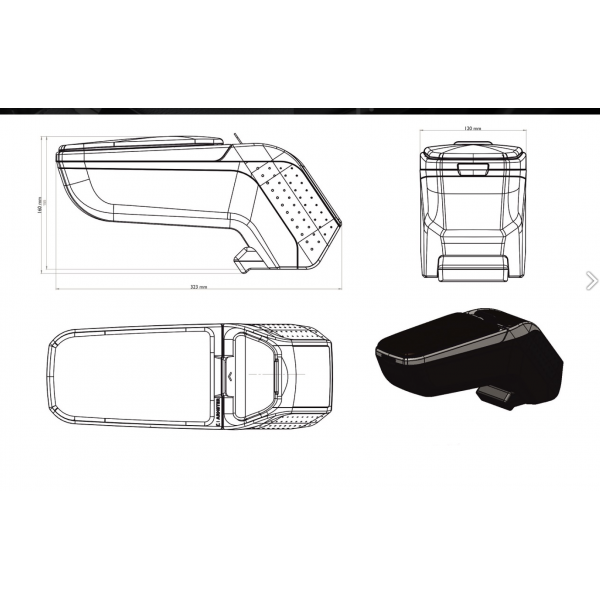 ΤΕΜΠΕΛΗΣ ΑΥΤΟΚΙΝΗΤΟΥ ARMSTER 2 ΑΣΗΜΙ ΜΕ ΤΣΕΠΗ ΓΙΑ SEAT LEON (+ ΚΑΛΩΔΙΟ 12V) 2020+ RATI - 1τεμ. Μαρκέ Τεμπέληδες RATI americat.gr