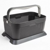 ΚΑΛΑΘΙ ΜΕΤΑΦΟΡΑΣ ΠΡΟΙΟΝΤΩΝ RATI ΓΚΡΙ ΠΛΑΣΤΙΚΟ ΜΕ ΑΝΤΙΟΛΙΣΘΗΤΙΚΗ ΒΑΣΗ 21L 12kg max ΜΕ ΛΑΒΗ 438x292x315mm RATI - 1 τεμ. Διάφορα Αξεσουάρ americat.gr