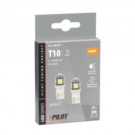 T10 24V/28V 15lm HYPER-LED15 ΠΟΡΤΟΚΑΛΙ ΔΙΑΘΛΑΣΗΣ 5SMDx3chips (ΚΑΡΦΩΤΟ--ΔΙΠΛΗΣ ΠΟΛΙΚΟΤΗΤΑΣ) 2ΤΕΜ. Χωρίς Κάλυκα americat.gr