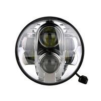 M-Tech - Στρογγυλό Φανάρι WHL101 CHROME 7'' με 8 Cree LED (XML-10W) 9-36V 6000-6500K σε Χρώμιο - 1 τεμ. (WHL101/MT) Εξωτερικά Φώτα & Προβολείς LED americat.gr