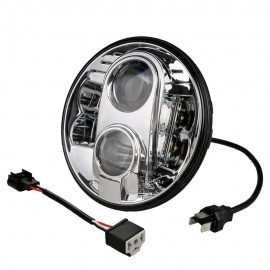 M-Tech - Στρογγυλό Φανάρι WHL101 CHROME 7'' με 8 Cree LED (XML-10W) 9-36V 6000-6500K σε Χρώμιο - 1 τεμ. (WHL101/MT) Εξωτερικά Φώτα & Προβολείς LED americat.gr