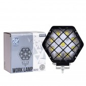 ΠΡΟΒΟΛΕΑΣ ΕΡΓΑΣΙΑΣ 12-30V 27W 9X1WSMD LED max1600lm ΕΞΑΓΩΝΟΣ 138x124x65mm SPOT ECONO M-TECH - 1 Τεμ. Εξωτερικά Φώτα LED americat.gr
