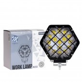 ΠΡΟΒΟΛΕΑΣ ΕΡΓΑΣΙΑΣ 12-30V 48W 16X3WSMD LED max1600lm ΕΞΑΓΩΝΟΣ 138x124x65mm SPOT ECONO M-TECH - 1 Τεμ. Εξωτερικά Φώτα LED americat.gr