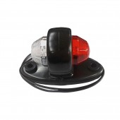 ΦΩΣ ΟΓΚΟΥ LD465 12/24V 2LED ΚΟΚΚΙΝΟ/ ΛΕΥΚΟ (ΔΙΠΛΗΣ ΟΨΗΣ) ΣΤΡΟΓΥΛΛΟ 1ΤΕΜ. Φώτα Ογκου americat.gr