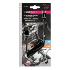 ΚΑΛΩΔΙΟ ΦΟΡΤΙΣΗΣ ΚΑΙ ΜΕΤΑΦΟΡΑΣ ΔΕΔΟΜΕΝΩΝ 3000mA USB- TYPE C ΣΠΙΡΑΛ 22-100cm SILVER LINE Καλώδια americat.gr