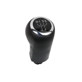 ΠΟΜΟΛΟ ΤΑΧΥΤΗΤΩΝ ΣΕ ΜΑΥΡΟ/ΑΣΗΜΙ ΧΡΩΜΑ ΜΕ ΕΝΔΕΙΞΗ 5 ΤΑΧΥΤΗΤΩΝ ΓΙΑ OPEL CORSA D 2006+ - 1 τεμ. Πόμολα Ταχυτήτων americat.gr