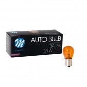 ΛΑΜΠΑΚΙΑ LED S25 24V 21W BA15s ΠΟΡΤΟΚΑΛΙ ΑΛΟΓΟΝΟΥ ΣΕ ΚΟΥΤΙ M-TECH - 10 ΤΕΜ. Με Κάλυκα americat.gr