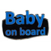 BABY ON BOARD ΑΥΤΟΚΟΛΛΗΤΟ ΕΞΩΤΕΡΙΚΗΣ ΧΡΗΣΗΣ 13,1 Χ 8,3cm ΜΠΛΕ/ΜΑΥΡΟ/ΧΡΩΜΙΟ ΜΕ ΕΠΙΚΑΛΥΨΗ ΣΜΑΛΤΟΥ - 1 ΤΕΜ. Διάφορα Διακοσμητικά americat.gr