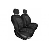 ΗΜΙΚΑΛΥΜΜΑΤΑ ΜΠΡΟΣΤΑ ΥΠΕΡΥΨΩΜΕΝΩΝ ΚΑΘΙΣΜΑΤΩΝ ΜΑΥΡΟ/ΜΑΥΡΟ ΜΟΤΙΒΟ (VELCRO ΣΤΑ ΠΡΟΣΚΕΦΑΛΑ) - 2 ΤΕΜ. Μπροστινά Καλύμματα americat.gr