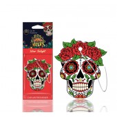 Amio - ΑΡΩΜΑΤΙΚΟ ΚΡΕΜΑΣΤΟ AROMA CAR MUERTOS SILVER TATTOO - 1 TEM. (A83118/AM) Αρωματικά americat.gr