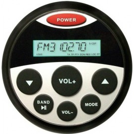 HASDA MP3 PLAYER 89mm - 12V - 4X25W ΜΕ ΡΑΔΙΟΦΩΝΟ / USB / BLUETOOTH (ΑΔΙΑΒΡΟΧΟ/ΣΤΡΟΓΓΥΛΟ/ΜΑΥΡΟ) Hasda Marine Ηχεία - Ραδιόφωνα americat.gr