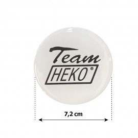HEKO ΑΥΤΟΚΟΛΛΗΤΑ ΖΑΝΤΩΝ 7,2 cm ΛΕΥΚΟ/ΜΑΥΡΟ ΣΜΑΛΤΟΥ - 4 ΤΕΜ. Αυτοκόλλητα Σήματα Ζαντών americat.gr