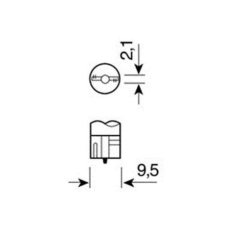 T10 W5W 12V W2,1x9,5d 20lm HYPER-LED12 ΛΕΥΚΟ 4SMDx3chips (ΚΑΡΦΩΤΟ-ΔΙΠΛΗΣ ΠΟΛΙΚΟΤΗΤΑΣ CAN-BUS) 2ΤΕΜ.