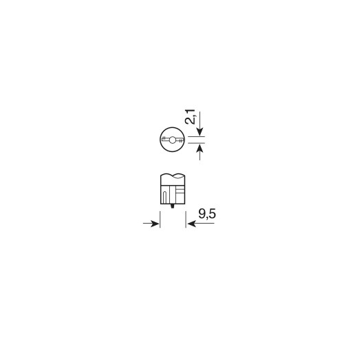 T10 W5W 24/28V 32lm HYPER-LED6 ΛΕΥΚΟ ΔΙΑΘΛΑΣΗΣ 2SMDx3chips (ΚΑΡΦΩΤΟ-ΔΙΠΛΗ ΠΟΛΙΚΟΤΗΤΑ) ΣΑΚΟΥΛΑ 20ΤΕΜ.