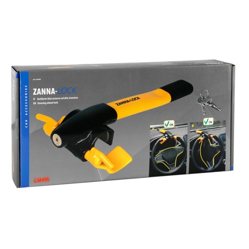 Lampa - Αντικλεπτικό Τιμονιού Ταμπλό Zanna-Lock Υψηλής Ασφάλειας σε Κίτρινο Χρώμα - 1 Τεμ. (L6539.9)