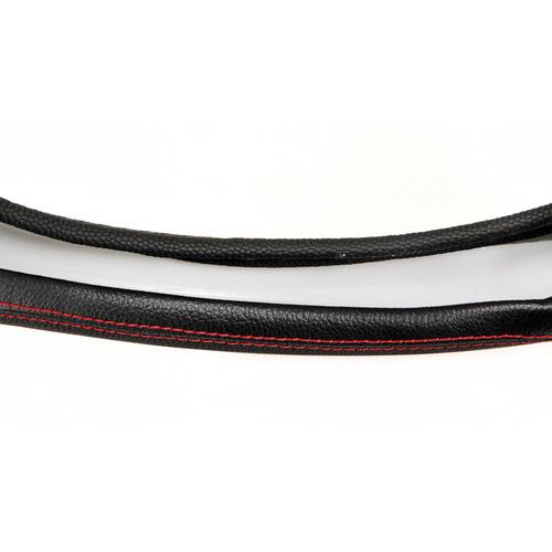 Lampa Κάλυμμα Τιμονιού Αυτοκινήτου GT-Sport Premium 35-37εκ. Άοσμο λαβές με δερματίνη αντοχής Συνθετικό Μαύρο με Κόκκινη Ραφή 1-τεμ. (L3313.2)