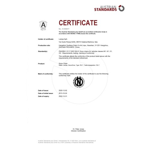 ΑΛΥΣΙΔΕΣ ΧΙΟΝΙΟΥ RX-7 7MM GR7.5 LAMPA - 2 ΤΕΜ.