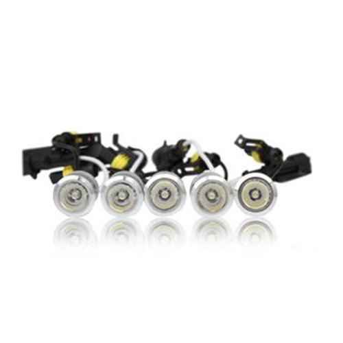 Πρόσθετο DAYLINE  Διεθνή 10LED (2  σειρές X5 LED) HP 12V Ασημί χωρίς πλαίσιο