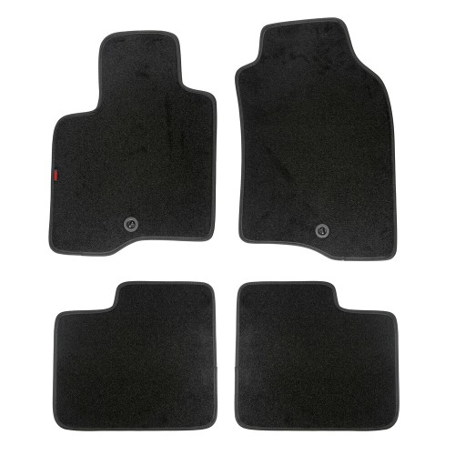 ΠΑΤΑΚΙΑ EXECUTIVE ΜΟΚΕΤΑ ΓΙΑ FIAT PANDA 02/2012-10/2020 / FIAT PANDA CROSS 10/2014-2020 ΣΕ ΜΑΥΡΟ ΧΡΩΜΑ ΧΩΡΙΣ ΚΟΥΜΠΩΜΑΤΑ LAMPA - 4 ΤΕΜ.