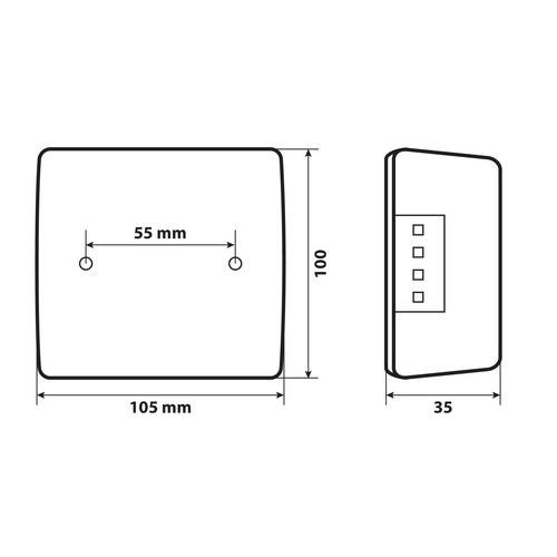 ΑΡΙΣΤΕΡΟ ΠΙΣΩ ΦΑΝΑΡΙ 12/24V C-LED LOOK (25 LED) - 1ΤΕΜ.