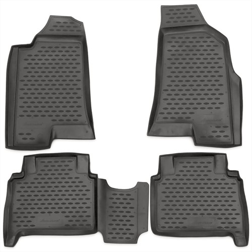 ΠΑΤΑΚΙΑ ΣΕ ΣΚΑΦΗ TPE ΛΑΣΤΙΧΟ ΓΙΑ HUMMER H3 08/2005-02/2010  ΣΕ ΑΝΘΡΑΚΙ ΣΚΟΥΡΟ ΓΚΡΙ ΧΡΩΜΑ NOVLINE - 4 ΤΕΜ.