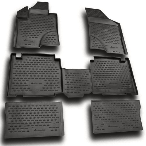 ΠΑΤΑΚΙΑ ΣΕ ΣΚΑΦΗ TPE ΛΑΣΤΙΧΟ ΓΙΑ HYUNDAI ix-55 2008-2015  ΣΕ ΑΝΘΡΑΚΙ ΣΚΟΥΡΟ ΓΚΡΙ ΧΡΩΜΑ NOVLINE - 6 ΤΕΜ.