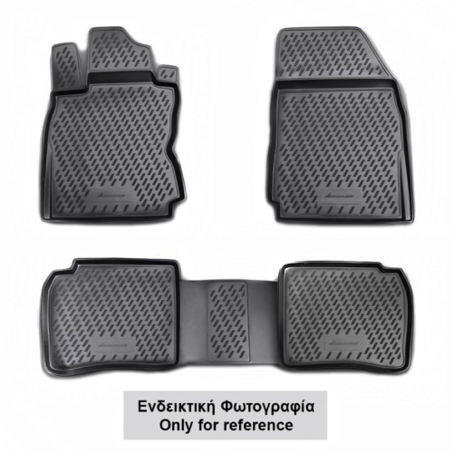 ΠΑΤΑΚΙΑ ΣΕ ΣΚΑΦΗ TPE ΛΑΣΤΙΧΟ ΓΙΑ DACIA LOGAN 2004-2012  ΣΕ ΑΝΘΡΑΚΙ ΣΚΟΥΡΟ ΓΚΡΙ ΧΡΩΜΑ NOVLINE - 4 ΤΕΜ.