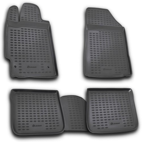 ΠΑΤΑΚΙΑ ΣΕ ΣΚΑΦΗ TPE ΛΑΣΤΙΧΟ ΓΙΑ TOYOTA CAMRY 07/2006-2011  ΣΕ ΑΝΘΡΑΚΙ ΣΚΟΥΡΟ ΓΚΡΙ ΧΡΩΜΑ NOVLINE - 4 ΤΕΜ.