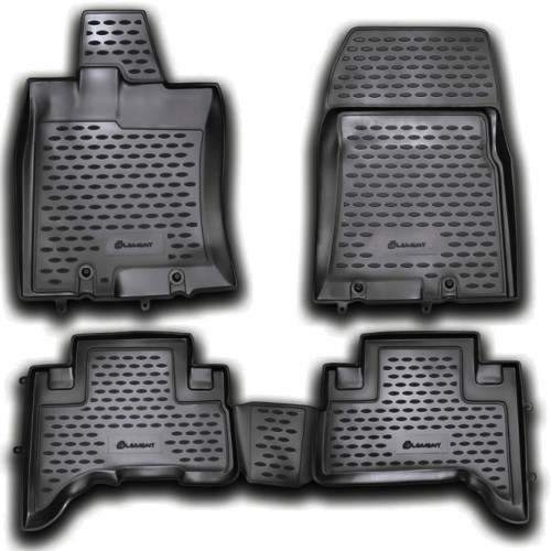 ΠΑΤΑΚΙΑ ΣΕ ΣΚΑΦΗ TPE ΛΑΣΤΙΧΟ ΓΙΑ TOYOTA FJ-CRUISER 2006+  ΣΕ ΑΝΘΡΑΚΙ ΣΚΟΥΡΟ ΓΚΡΙ ΧΡΩΜΑ NOVLINE - 4 ΤΕΜ.