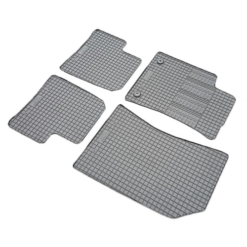 Cik - ΠΑΤΑΚΙΑ ΑΥΤΟΚΙΝΗΤΟΥ ΑΠΟ ΛΑΣΤΙΧΟ ΓΙΑ CITROEN C3 2010-2017 / DS3 2010-2019 ΣΕ ΜΑΥΡΟ ΧΡΩΜΑ ΜΕ ΚΟΥΜΠΩΜΑΤΑ - 4 ΤΕΜ. (RM.CI.0002/CK)