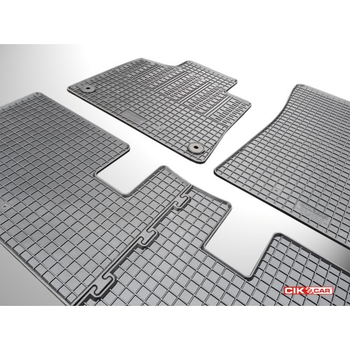 Cik - ΠΑΤΑΚΙΑ ΑΥΤΟΚΙΝΗΤΟΥ ΑΠΟ ΛΑΣΤΙΧΟ ΓΙΑ CITROEN C4 PICASSO 5D 2014-2018 ΣΕ ΜΑΥΡΟ ΧΡΩΜΑ ΜΕ ΚΟΥΜΠΩΜΑΤΑ - 4 ΤΕΜ. (RM.CI.0006/CK)