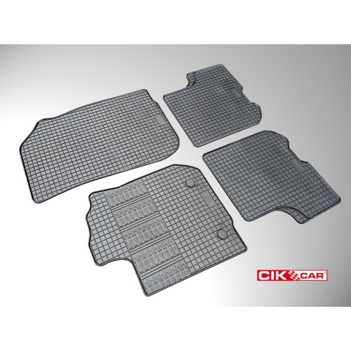 Cik - ΠΑΤΑΚΙΑ ΑΥΤΟΚΙΝΗΤΟΥ ΑΠΟ ΛΑΣΤΙΧΟ ΓΙΑ DACIA LOGAN 2012+ / DACIA SANDERO 2012-2020 / DACIA SANDERO STEPWAY 2012-2020 ΣΕ ΜΑΥΡΟ ΧΡΩΜΑ ΜΕ ΚΟΥΜΠΩΜΑΤΑ - 4 ΤΕΜ. (RM.DAC.0001/CK)