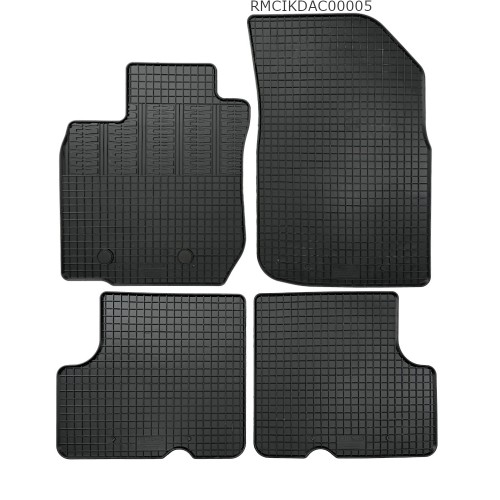 Cik - ΠΑΤΑΚΙΑ ΑΥΤΟΚΙΝΗΤΟΥ ΑΠΟ ΛΑΣΤΙΧΟ ΓΙΑ DACIA DUSTER 4X4 2010-2018 ΣΕ ΜΑΥΡΟ ΧΡΩΜΑ ΜΕ ΚΟΥΜΠΩΜΑΤΑ - 4 ΤΕΜ. (RM.DAC.0005/CK)