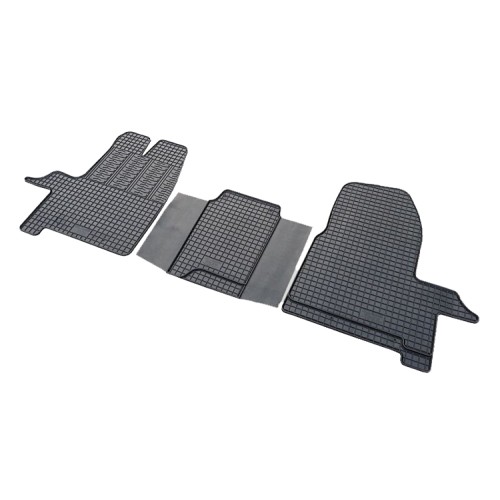 Cik - ΠΑΤΑΚΙΑ ΑΥΤΟΚΙΝΗΤΟΥ ΑΠΟ ΛΑΣΤΙΧΟ ΓΙΑ FORD TRANSIT 2/3ΘΕΣΙΟ 2014+ / TOURNEO CUSTOM 2/3ΘΕΣΙΟ 2012+ (1Η ΣΕΙΡΑ ΚΑΘΙΣΜΑΤΩΝ) ΣΕ ΜΑΥΡΟ ΧΡΩΜΑ ΧΩΡΙΣ ΚΟΥΜΠΩΜΑΤΑ - 3 ΤΕΜ. (RM.FO.0001/CK)