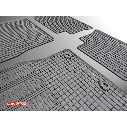 Cik - ΠΑΤΑΚΙΑ ΑΥΤΟΚΙΝΗΤΟΥ ΑΠΟ ΛΑΣΤΙΧΟ ΓΙΑ FORD KUGA 2008-2013 ΣΕ ΜΑΥΡΟ ΧΡΩΜΑ ΜΕ ΚΟΥΜΠΩΜΑΤΑ - 4 ΤΕΜ. (RM.FO.0008/CK)