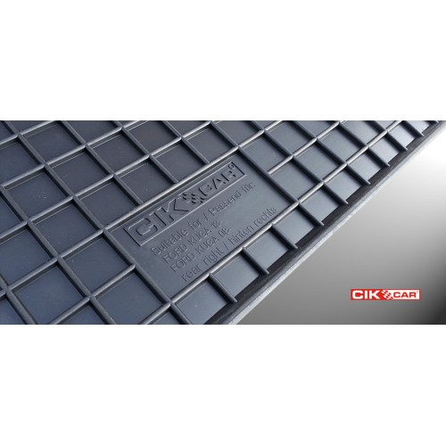 Cik - ΠΑΤΑΚΙΑ ΑΥΤΟΚΙΝΗΤΟΥ ΑΠΟ ΛΑΣΤΙΧΟ ΓΙΑ FORD KUGA 2013-2015 ΣΕ ΜΑΥΡΟ ΧΡΩΜΑ ΜΕ ΚΟΥΜΠΩΜΑΤΑ - 4 ΤΕΜ. (RM.FO.0009/CK)