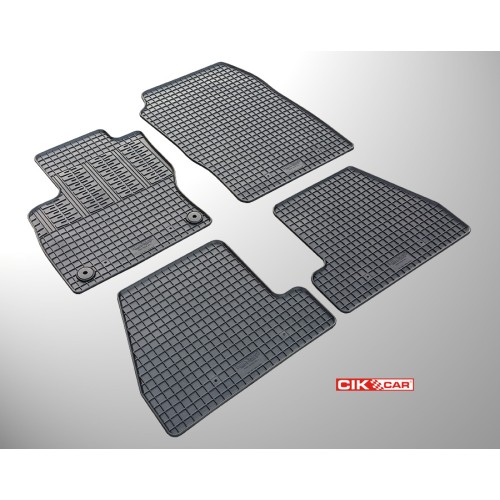 Cik - ΠΑΤΑΚΙΑ ΑΥΤΟΚΙΝΗΤΟΥ ΑΠΟ ΛΑΣΤΙΧΟ ΓΙΑ FORD FOCUS FACELIFT 2014-2018 ΣΕ ΜΑΥΡΟ ΧΡΩΜΑ ΜΕ ΚΟΥΜΠΩΜΑΤΑ - 4 ΤΕΜ. (RM.FO.0013/CK)