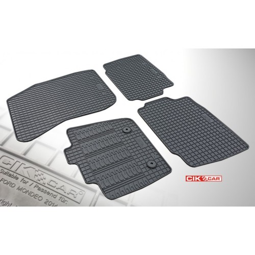 Cik - ΠΑΤΑΚΙΑ ΑΥΤΟΚΙΝΗΤΟΥ ΑΠΟ ΛΑΣΤΙΧΟ ΓΙΑ FORD MONDEO 2014+ (ΜΕ ΚΟΥΜΠΩΜΑΤΑ) - 4 ΤΕΜ. (RM.FO.0014/CK)