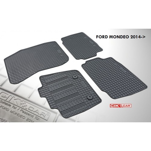 Cik - ΠΑΤΑΚΙΑ ΑΥΤΟΚΙΝΗΤΟΥ ΑΠΟ ΛΑΣΤΙΧΟ ΓΙΑ FORD MONDEO 2014+ (ΜΕ ΚΟΥΜΠΩΜΑΤΑ) - 4 ΤΕΜ. (RM.FO.0014/CK)