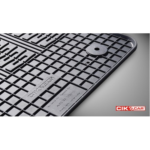 Cik - ΠΑΤΑΚΙΑ ΑΥΤΟΚΙΝΗΤΟΥ ΑΠΟ ΛΑΣΤΙΧΟ ΓΙΑ AUDI Q3 2011-2018 ΣΕ ΜΑΥΡΟ ΧΡΩΜΑ ΜΕ ΚΟΥΜΠΩΜΑΤΑ - 4 ΤΕΜ. (RM.AU.0002/CK)