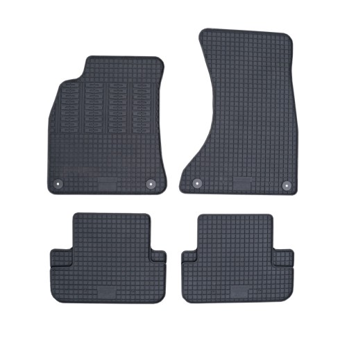 Cik - ΠΑΤΑΚΙΑ ΑΥΤΟΚΙΝΗΤΟΥ ΑΠΟ ΛΑΣΤΙΧΟ ΓΙΑ AUDI A4 2008-2012 / A5 2007-2015 / S5 2007-2015 ΣΕ ΜΑΥΡΟ ΧΡΩΜΑ ΜΕ ΚΟΥΜΠΩΜΑΤΑ - 4 ΤΕΜ. (RM.AU.0003/CK)