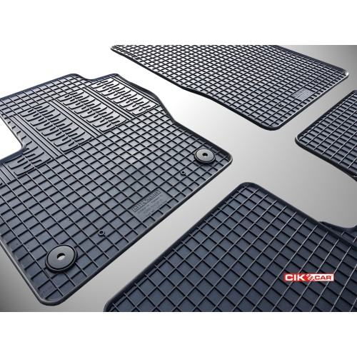 Cik - ΠΑΤΑΚΙΑ ΑΥΤΟΚΙΝΗΤΟΥ ΑΠΟ ΛΑΣΤΙΧΟ ΓΙΑ FORD FOCUS 2011-2015 ΣΕ ΜΑΥΡΟ ΧΡΩΜΑ ΜΕ ΚΟΥΜΠΩΜΑΤΑ - 4 ΤΕΜ. (RM.FO.0004/CK)