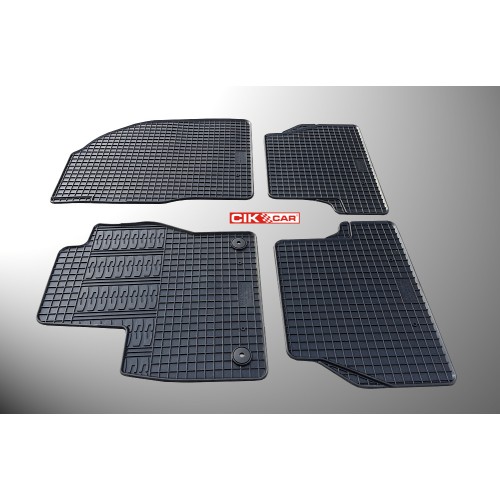 Cik - ΠΑΤΑΚΙΑ ΑΥΤΟΚΙΝΗΤΟΥ ΑΠΟ ΛΑΣΤΙΧΟ ΓΙΑ FORD FOCUS 2011-2015 ΣΕ ΜΑΥΡΟ ΧΡΩΜΑ ΜΕ ΚΟΥΜΠΩΜΑΤΑ - 4 ΤΕΜ. (RM.FO.0004/CK)