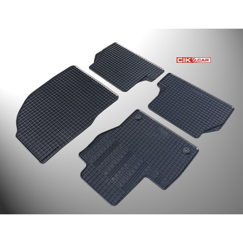 Cik - ΠΑΤΑΚΙΑ ΑΥΤΟΚΙΝΗΤΟΥ ΑΠΟ ΛΑΣΤΙΧΟ ΓΙΑ FORD FOCUS 2011-2015 ΣΕ ΜΑΥΡΟ ΧΡΩΜΑ ΜΕ ΚΟΥΜΠΩΜΑΤΑ - 4 ΤΕΜ. (RM.FO.0004/CK)
