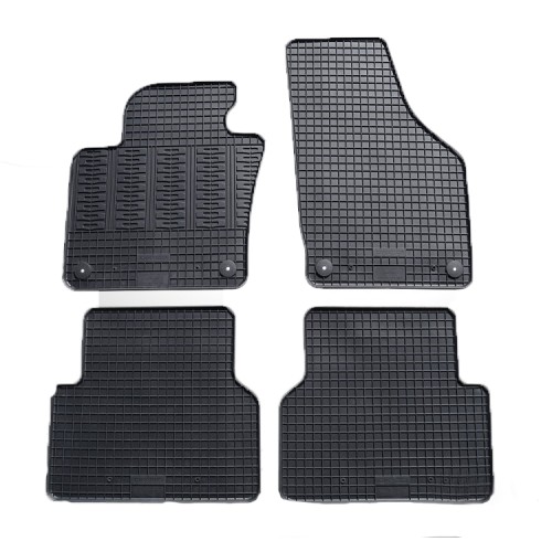 Cik - ΠΑΤΑΚΙΑ ΑΥΤΟΚΙΝΗΤΟΥ ΑΠΟ ΛΑΣΤΙΧΟ ΓΙΑ VW TIGUAN 2007-2015 ΣΕ ΜΑΥΡΟ ΧΡΩΜΑ ΜΕ ΚΟΥΜΠΩΜΑΤΑ - 4 ΤΕΜ. (RM.VW.0007/CK)