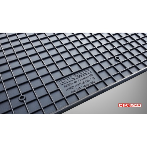 Cik - ΠΑΤΑΚΙΑ ΑΥΤΟΚΙΝΗΤΟΥ ΑΠΟ ΛΑΣΤΙΧΟ ΓΙΑ FORD FOCUS 2 2005-2011 ΣΕ ΜΑΥΡΟ ΧΡΩΜΑ ΧΩΡΙΣ ΚΟΥΜΠΩΜΑΤΑ - 4 ΤΕΜ. (RM.FO.0003/CK)