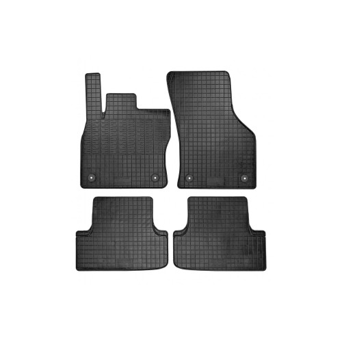 Cik - ΠΑΤΑΚΙΑ ΑΥΤΟΚΙΝΗΤΟΥ ΑΠΟ ΛΑΣΤΙΧΟ ΓΙΑ AUDI A3 2012-2020 / SEAT LEON 2013-2017 / VW GOLF 7 2012-2020 ΣΕ ΜΑΥΡΟ ΧΡΩΜΑ ΜΕ ΚΟΥΜΠΩΜΑΤΑ - 4 ΤΕΜ. (RM.AU.0001/CK)