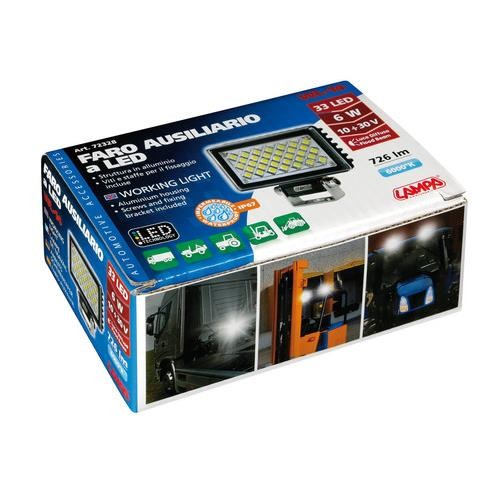 ΠΡΟΒΟΛΕΑΣ ΕΡΓΑΣΙΑΣ WL-14 10/30V 33LED 6W 726LM 6.000K ΜΕ ΦΩΣ ΔΙΑΘΛΑΣΗΣ (95x80x25 mm) 1ΤΕΜ.