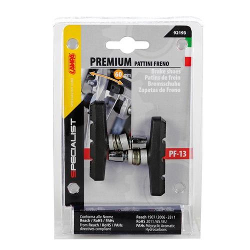 ΤΑΚΑΚΙΑ ΦΡΕΝΩΝ ΠΟΔΗΛΑΤΟΥ (RACING/CITY/MTB BIKE) PREMIUM 60mm PF-13 ΜΑΥΡΟ 2ΤΕΜ.